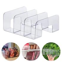 Organizador Livro Bolsa Carteira C/ Divisória Paramount Poliestireno Acrílico Transparente