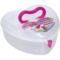 Organizador Maleta Unicórnio Coração com Adesivo