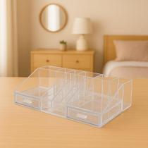 Organizador Maquiagem Com Gaveta Batom Cosméticos 31,5x19,5