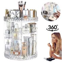 Organizador Maquiagem cosmético Display Acrílico Giratório 360 Redondo Organizador Maquiagem cosmético Display Acrílico Giratório 360 Redondo