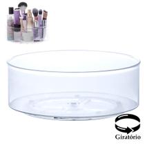 Organizador maquiagem giratório suporte utensílios banheiro perfume cosmético pincel batom cozinha - Paramount