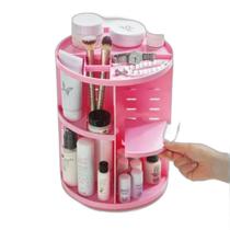 Organizador Maquiagem Giratório Transparente Alça Perfeito Organizador Maquiagem Giratório Transparente Alça Perfeito