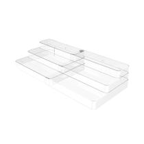 Organizador Martiplast Clear Cristal 25x29cmx54x10,3cm Multinível Extensível Incolor