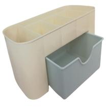 Organizador Mat Escritório Porta Treco C/gaveta Cosméticos