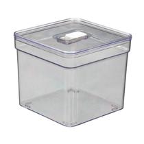 Organizador Medio Quadrado Guarda Alimentos Transparente 1 UN