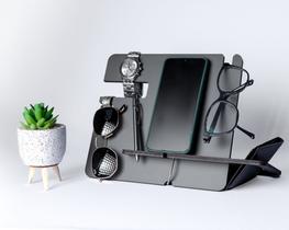 Organizador Mesa de Cabeceira com Suporte Para Celular Relogios e Oculos - IGLIZ MOBILI