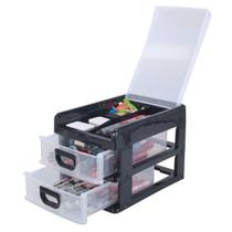 Organizador Mesa Escritório Porta Caneta C/ 2 Gavetas Organizador Mesa Escritório Porta Caneta C/ 2 Gavetas