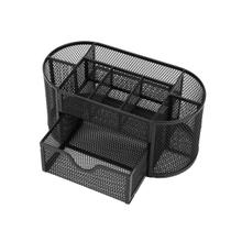 Organizador Mesa Porta Material Com Gaveta 9 Divisórias Aramado Preto Sofisticado Organizador Mesa Porta Material Com Gaveta 9 Divisórias Aramado Preto Sofisticado