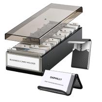 Organizador Metálico para Cartões de Visita Daphilly com Índices A-Z Organizador Metálico para Cartões de Visita Daphilly com Índices A-Z