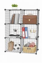 Organizador Modular 6 Nichos Multiuso Balcão Vitrine Livros