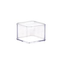 Organizador Modular Caixa Multiuso Maquiagem Escritório 7,3X7,3X5,45 CM Gavetas Geladeira Acrílico