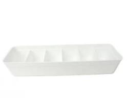 Organizador Modular com Divisória em Plástico Branco 35,5x10,5x7,5cm- Paramount Organizador Modular com Divisória em Plástico Branco 35,5x10,5x7,5cm- Paramount