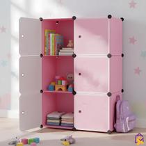 Organizador Modular Guarda Roupa Portátil Rosa Ajustavel Impermeavel