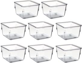 Organizador modular Pote Transp Peq Kit 8 Pçs Acrimet 970.0