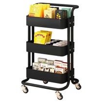 Organizador Móvel com 3 Prateleiras Carrinho para Diversos Objetos com Rodinha