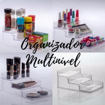 Organizador Multinível Degrais de Acrílico Diamond Porta Tempero / Porta Esmalte