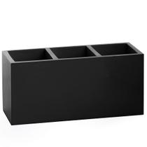 Organizador multiuso BINO 3 com compartimento preto fosco
