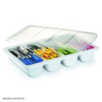 Organizador Multiuso Bioprátiko 32,9x54,1 cm com Tampa Pleion Organizador Multiuso Bioprátiko 32,9x54,1 cm com Tampa Pleion