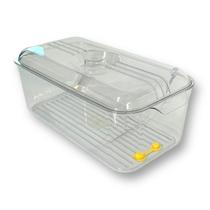 Organizador Multiuso C/Tampa em Plástico 32x15x10cm - Vencedor