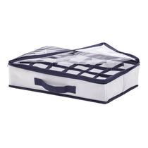 ORGANIZADOR MULTIUSO CLEAR COM 18 DIVISÓRIAS - 39 x 24 x 9cm