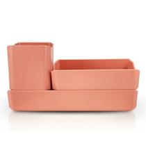 Organizador Multiuso de 3 Peças Linha Loft Salmão