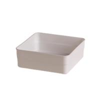 Organizador Multiuso De Plástico Mesa Acessórios Branco 15x15x5cm