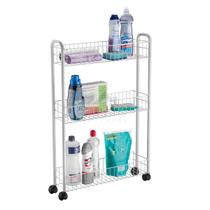 Organizador multiuso Estreito Armário Prateleira Branco Organizador multiuso Estreito Armário Prateleira Branco