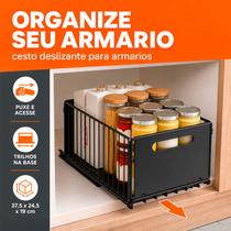 Organizador Multiuso Expansível Duas Cores Para Casa Grande Organizador Multiuso Expansível Duas Cores Para Casa Grande