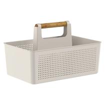 Organizador multiuso flow c 22,4 x l 34,6 x a 21,5 cm bege fechado omw 100 ou