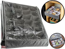 Organizador Multiuso Gavetas Para Roupas Íntimas Meias Gravatas Tipo Colmeia Dobrável 24 Divisórias