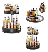 Organizador Multiuso Giratório 360 Graus Mesa Escritório Espaço Otimizado Porta Canetas Cosméticos