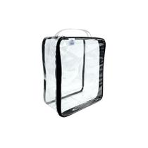 Organizador Multiuso Higienizável Empilhável M Preto c/Ziper Guarda Roupa