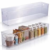 Organizador Multiuso Modular Para Cozinha Gavetas Geladeira Acrilico Cristal 3,3 Litros - Plasútil Organizador Multiuso Modular Para Cozinha Gavetas Geladeira Acrilico Cristal 3,3 Litros - Plasútil