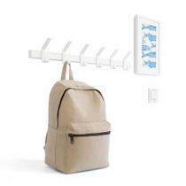 Organizador Multiuso Parede 6 Ganchos Branco