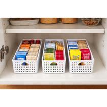 Organizador Multiuso Pequeno Para Armário De Cozinha Kit 3