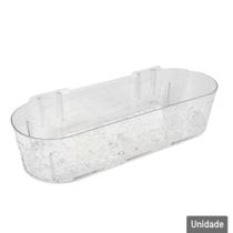 Organizador Multiuso Plástico 28x11cm Adesivo