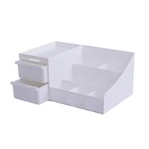 Organizador Multiuso Plástico 8 Divisória 2 Gaveta - Tudo em Caixa