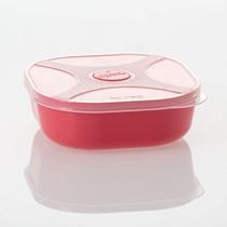Organizador Multiuso Quadrado 740ML 766-2 Goiaba -Top Line Organizador Multiuso Quadrado 740ML 766-2 Goiaba -Top Line