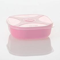 Organizador Multiuso Quadrado 740ML 766-2 Rosa -Top Line Organizador Multiuso Quadrado 740ML 766-2 Rosa -Top Line