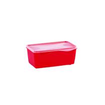 Organizador Multiúso Retangular 700 ml - VERMELHO MAÇÃ DO AMOR