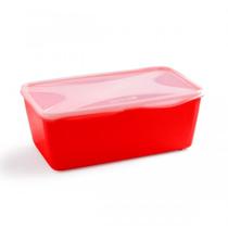 Organizador Multiuso Retangular 700ML Vermelho - Top Line