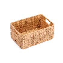 organizador multiuso retangular com alças 31cm de fibra natural - Oikos