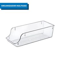 Organizador Multiuso Sem Tampa P Mood Acrílico Resistente Porta Latas Para Geladeira Cozinha Armário