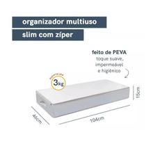 Organizador Multiuso Slim Dobrável Com Ziper Sem Mau Cheiro Organizador Multiuso Slim Dobrável Com Ziper Sem Mau Cheiro
