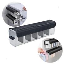 Organizador Multiuso Tipo Gaveta Transparente Tampa Preta Organizador Multiuso Tipo Gaveta Transparente Tampa Preta