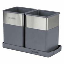 Organizador Multiuso Tramontina Em Aço Inox e Poliestireno Simétrico 61538140 Organizador Multiuso Tramontina Em Aço Inox e Poliestireno Simétrico 61538140