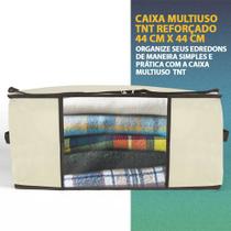 Organizador Multiuso VB Home 60x45x30cm p/ Roupas e Cama Marfim Organizador Multiuso VB Home 60x45x30cm p/ Roupas e Cama Marfim