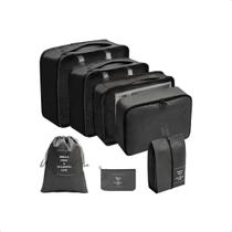 Organizador Nécessaire Mala De Viagem Kit 7 Peças Saco