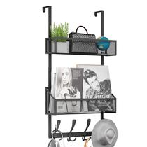 Organizador Over The Door Hooks Kaiferty Coat Rack Black