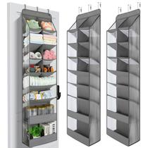 Organizador Over the Door Yecaye, pacote com 8 níveis 2, cinza